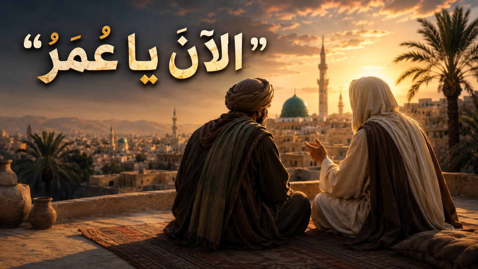 “الآنَ يا عُمَرُ”